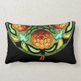 Handwerkergarten im Herbst - Mit Monogramm Lendenkissen