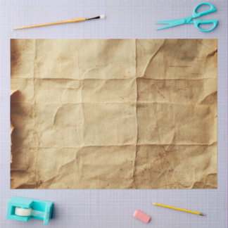 Handwerklich gealtertes zerknittertes Papier