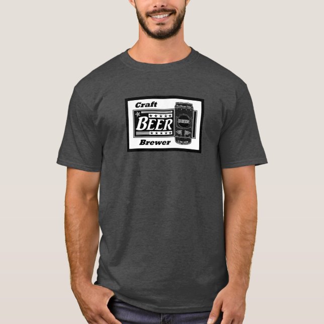Handwerks-Bier-Brauer - Schwarz-u. T-Shirt (Vorderseite)