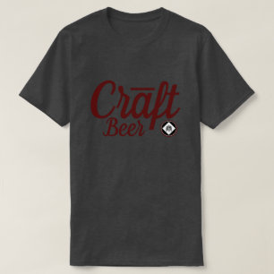 Handwerks-Bier - Hopfensymbol Ver.2 Burgunder T-Shirt