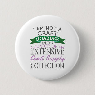 Handwerkskünstler, keine Bordkuratorkollektion Button
