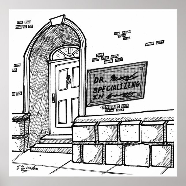 Handwriting-Cartoon 2059 Poster (Vorne)