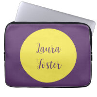 Handwriting Eleganter Name Indigo & Gelb Farbe