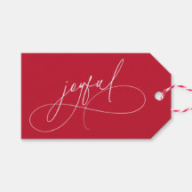 Handwriting Joyful Minimalistisch Red