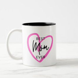 Handwriting Modern Simple Heart Mother's Day Tasse