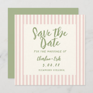 Handwriting pastel Retro Hochzeit speichern Datum Save The Date