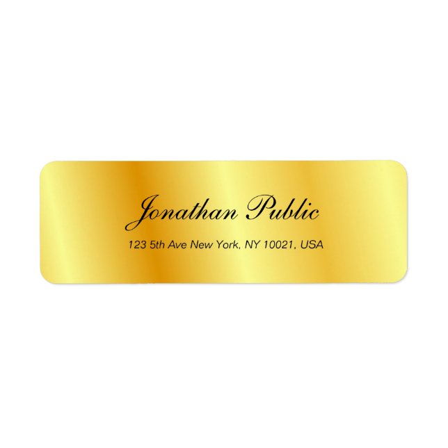 Handwriting Script-Imitate Gold Moderne Vorlage Ch (Vorne)