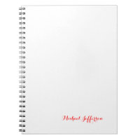 Handwriting-Skript Elegant Schlicht Simple Red Whi