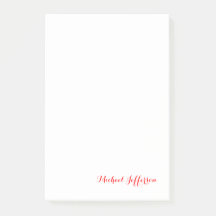 Handwriting-Skript Elegant Schlicht Simple Red Whi