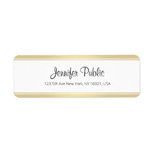 Handwriting-Skript Elegante Simple Template Gold