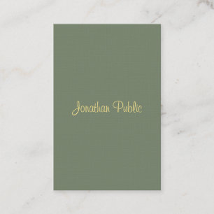 Handwriting-Skriptname Beruflich Luxus Visitenkarte