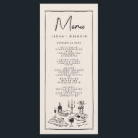 Handwriting Typografy Retro Wedding Menu Menükarte<br><div class="desc">Handwriting Typografy Retro Wedding Menu</div>