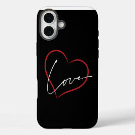 handwritten love poster  iPhone 16 plus hülle