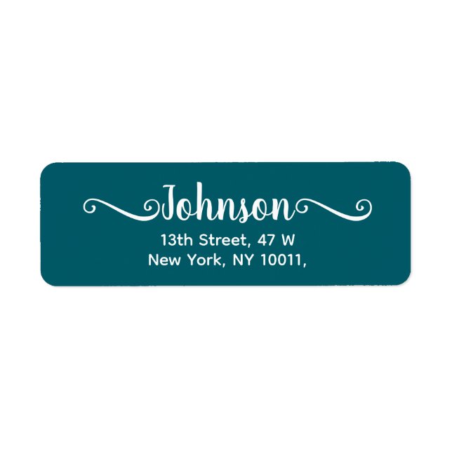 Handwritten Script Blue Label (Vorne)