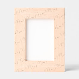 Handwritten-Style Personalized Wood Frame, 5x7,  Geätzte Rahmen