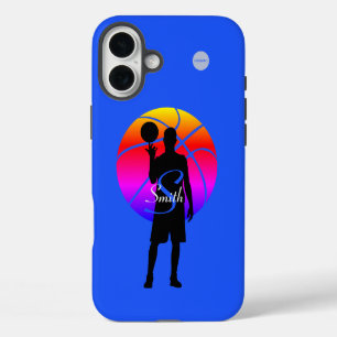 Handy Case Basketball Player Grafik mit Namen