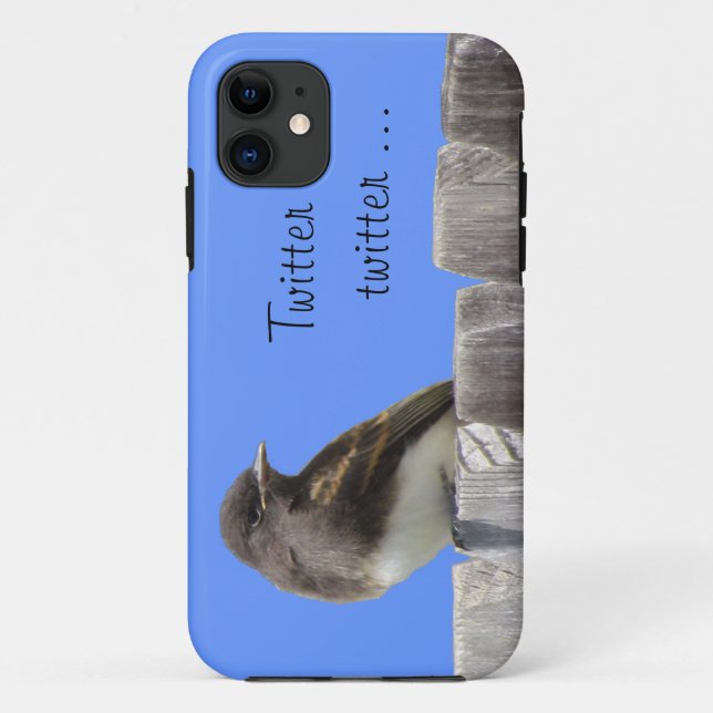 Handy Case - Flycatcher on Fence (hrz) (Rückseite)