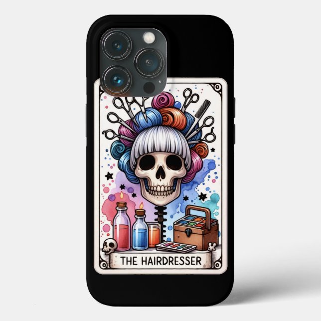 Handy-Case für den Friseur-Tarot Case-Mate iPhone Hülle (Rückseite)