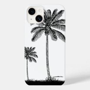 Handy-Case für den schwarzen und weißen tropischen Case-Mate iPhone 14 Hülle