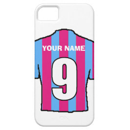 Handy Case mit Club Colors! Claret & Blue Shirt
