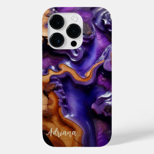 Handy Case Resin, Burl Wood Design