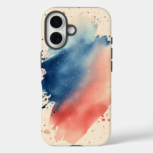 Handy-Fall für Aquarellbilder iPhone 16 Hülle (Rückseite)