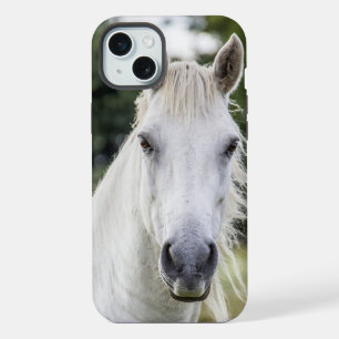 Handy-Fall für das Weiße Pferd iPhone 15 Plus Hülle