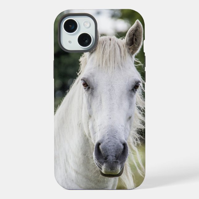 Handy-Fall für das Weiße Pferd iPhone 15 Plus Hülle (Rückseite)