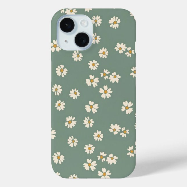 Handy-Fall für grüne Blume Case-Mate iPhone Hülle (Rückseite)