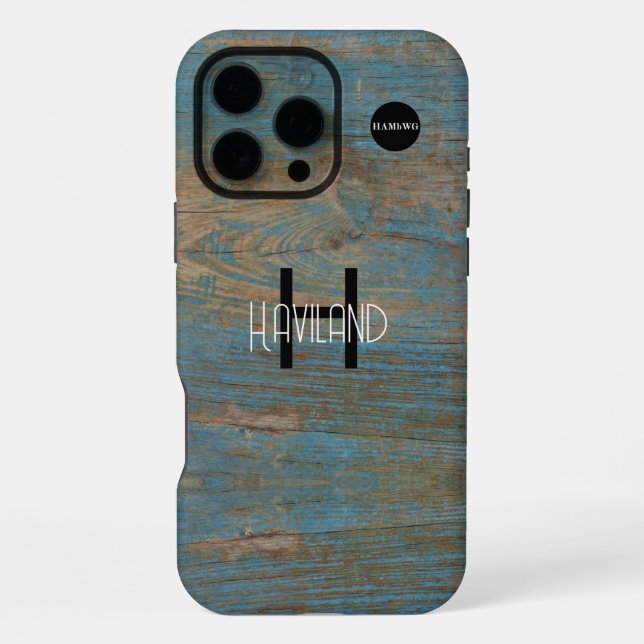 Handy-Fall HAMbWG für Holzdesign iPhone 16 Pro Max Hülle (Rückseite)
