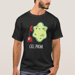 Handy Funny Biology Science Puck Dark BG T-Shirt