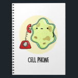 Handy Funny Biology Science Puff Notizblock<br><div class="desc">Handy Funny Biology Science Pun verfügt über eine niedliche Single-Zelle mit einem Vintagen Handy. Funny Pun Geschenk für Familie und Freunde,  die Liebe Biologie,  Handys und Pistolen.</div>