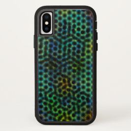 Handy Gehäuse, grün mit Kreis und Formen. Case-Mate iPhone Hülle