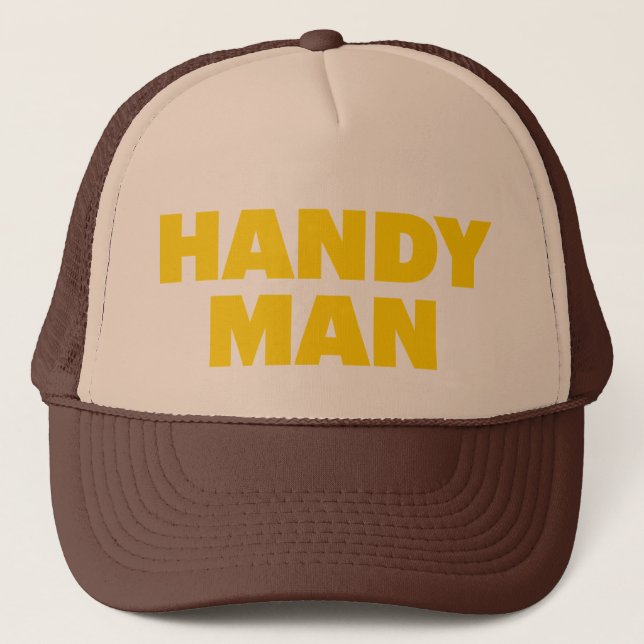 HANDY MAN lustiger Slogan LKW-Hut Truckerkappe (Vorderseite)