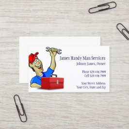 Handy Man Réparateur Carte de visite de l'entrepre