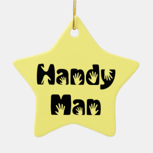 Handy Man T - Shirt Keramik Ornament