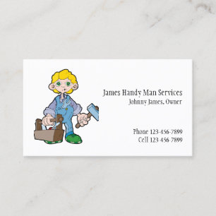 Handy Man Tool Box Entrepreneur Carte de visite