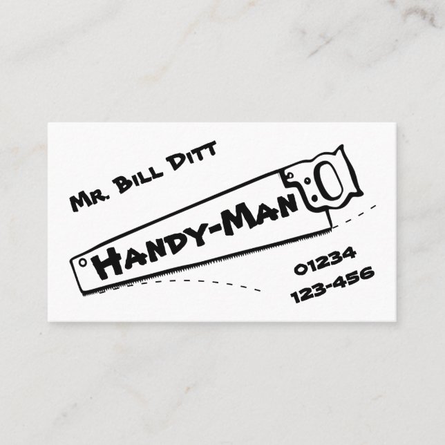Handy-Man-Visitenkarte Visitenkarte (Vorderseite)