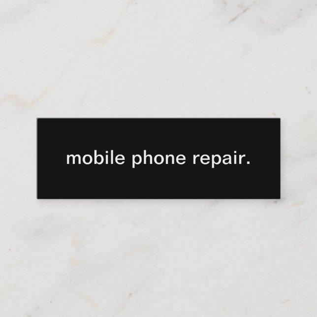 Handy-Reparatur-Dienstleistungsunternehmen-Karte Mini Visitenkarte (Vorderseite)