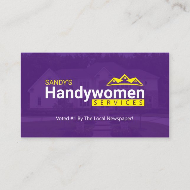 Handy Women Cartes de visite - Home Business (Devant)