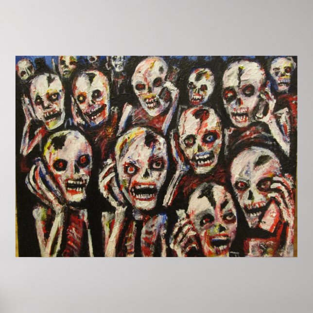 Handy Zombies von Jack Larson Poster (Vorne)