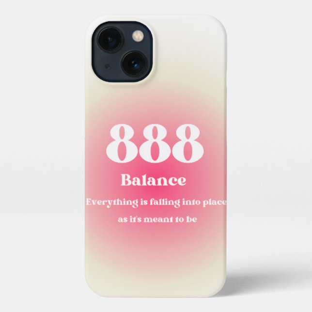 Handyhülle mit Angel Number 888  iPhone Hülle (Rückseite)