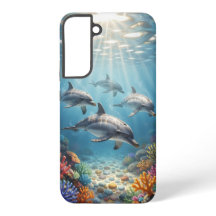 Handyhülle mit Delfinen.