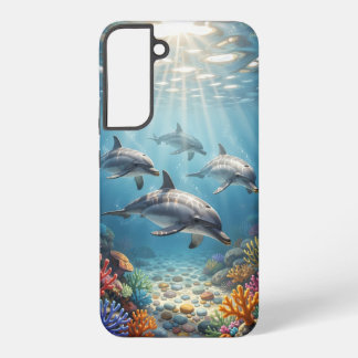 Handyhülle mit Delfinen. Samsung Galaxy Hülle