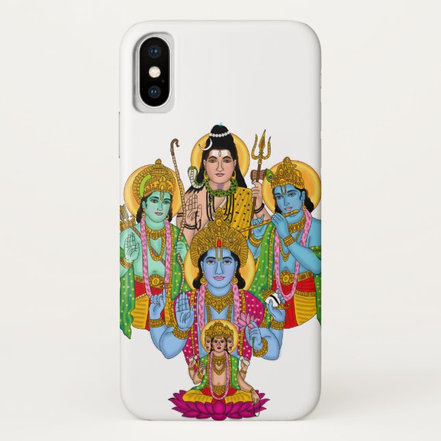Handyhülle mit hinduistischen Göttern Case-Mate iPhone Hülle (Rückseite)