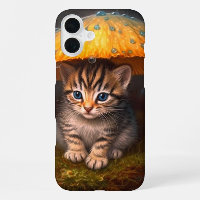 Handyhülle mit Kätzchen Kunst iPhone 16 Plus Hülle (Rückseite)