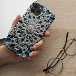 Handyhüllen - Verzierung mit radialem Reliefdesign iPhone 16 Pro Max Hülle