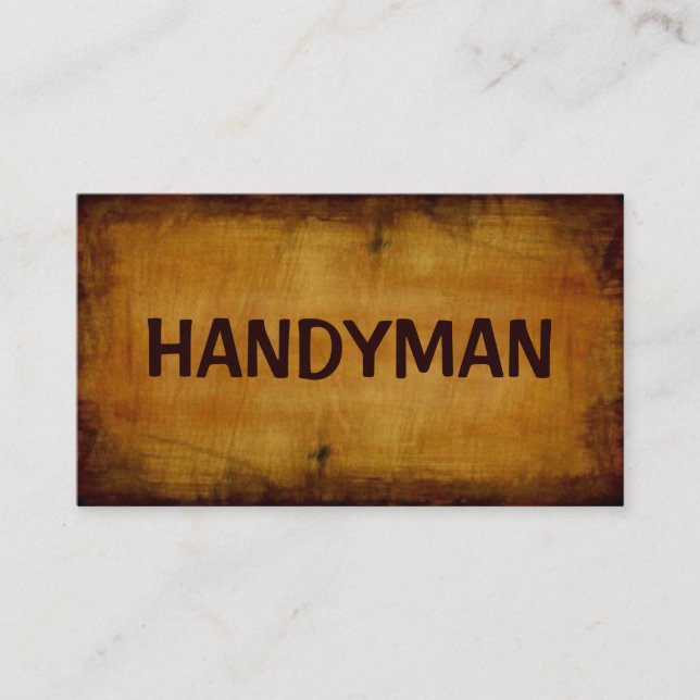 Handyman Antiquitätenkarte Visitenkarte (Vorderseite)