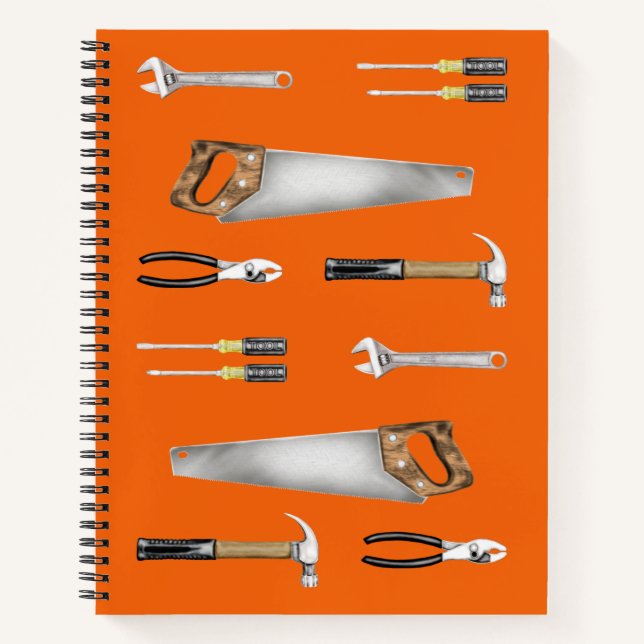 Handyman-Arbeitswerkzeuge Notizbuch (Vorderseite)
