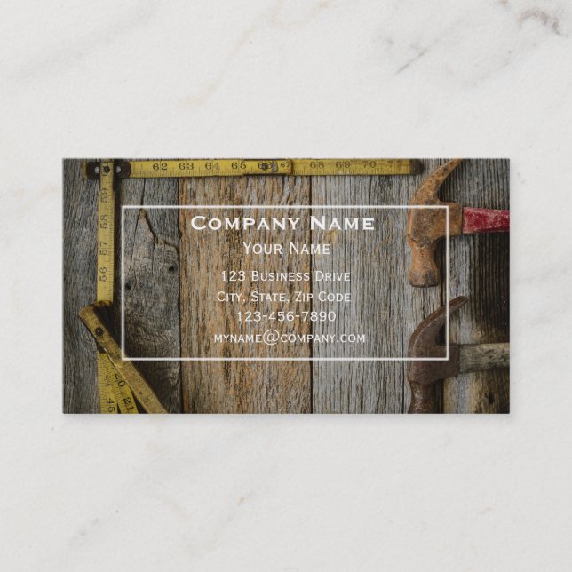 Handyman Business Card Visitenkarte (Vorderseite)